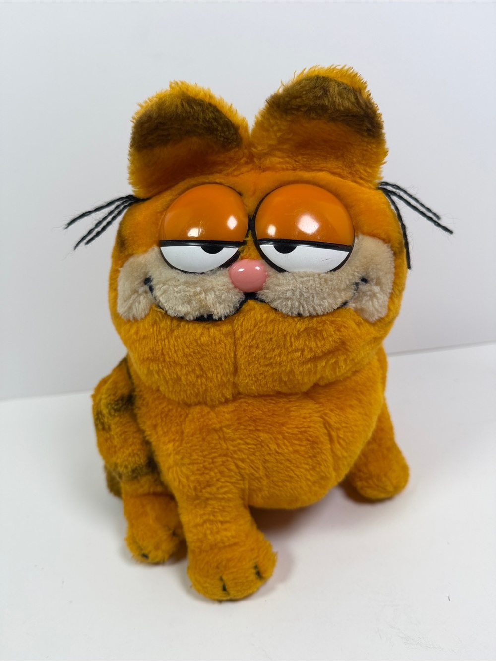 1981 Vintage Garfield Plush Toy Grouchy Food Loving Cat Collectible